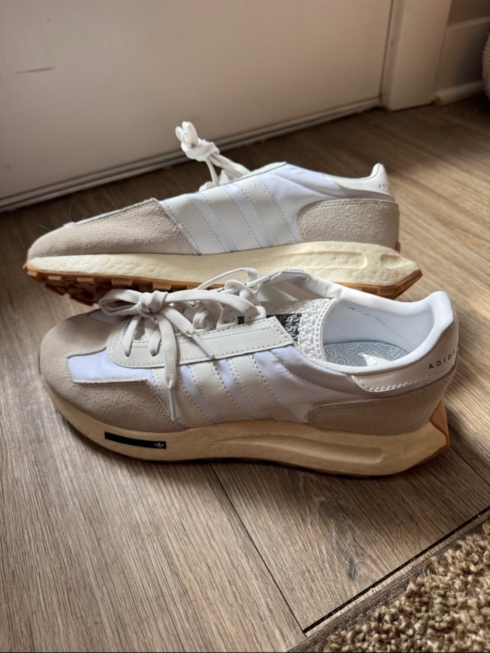 adidas Cream and Gum Suede Runner